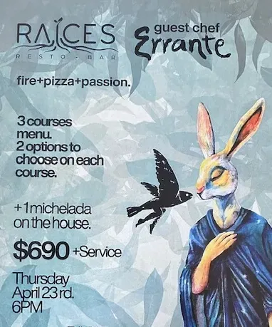 Special 3 Course Menu + Michelada for 690 MXN
