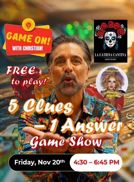 Game On! With Christian! 5 Clues - 1 Answer