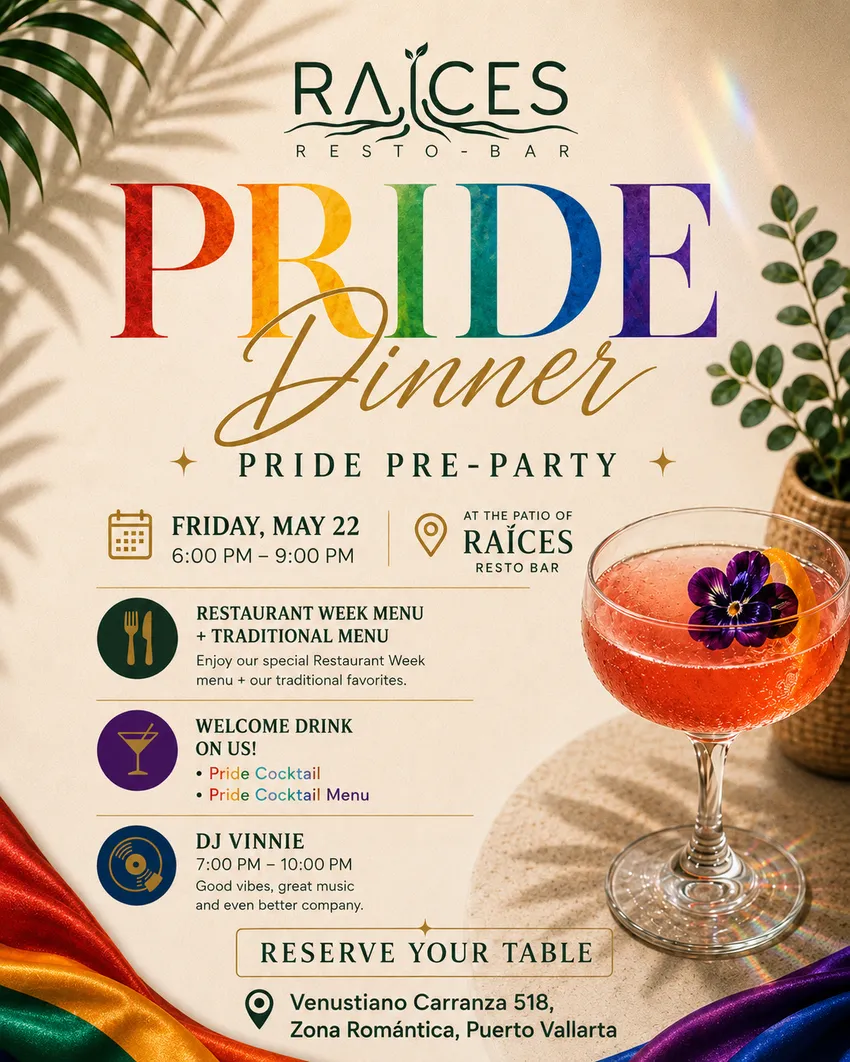 Pride Pre-Party Dinner with DJ