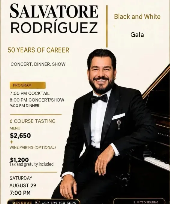 Salvatore Rodríguez 50 Years Black & White Gala