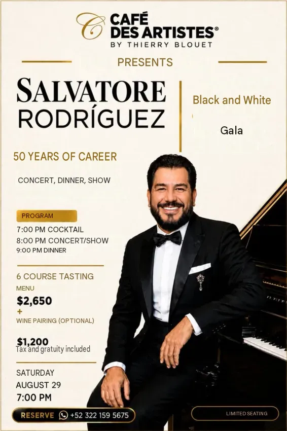 Salvatore Rodríguez 50 Years Black & White Gala