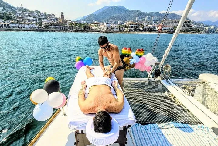 massage on a boat