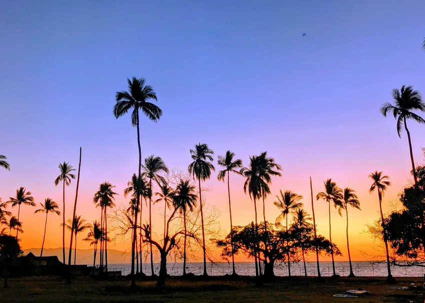 glowing sky