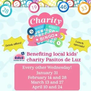 Charity Bingo for Pasitos de Luz