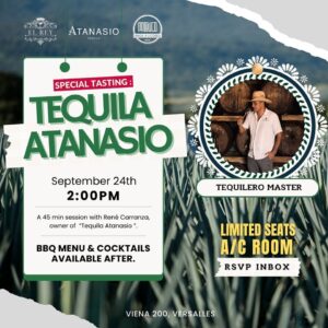 Tequila Atanasio Tasting and Discussion with René Carranza