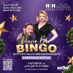 Holiday Piano Bar Bingo