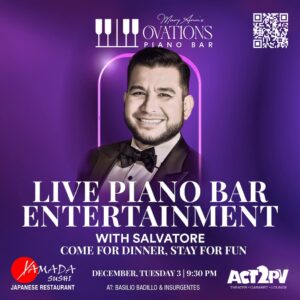 Live Piano Bar Entertainment with Salvatore
