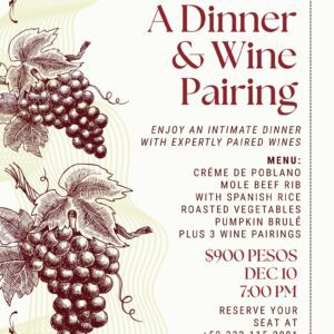 A Dinner & Wine Pairing!