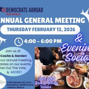 Democrats Abroad Annual General Meeting & Evening Social